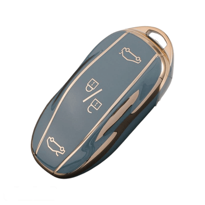 Tesla Key fob cover blue Model S, Model 3 and Model Y red | Tesla key cover case Tesla Accessories - Keysleeves