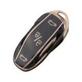 Tesla Key fob cover black Model S, Model 3 and Model Y red | Tesla key cover case Tesla Accessories - Keysleeves