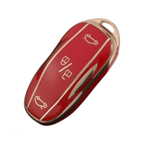 Tesla Key fob cover Model S, Model 3 and Model Y red | Tesla key cover case Tesla Accessories - Keysleeves
