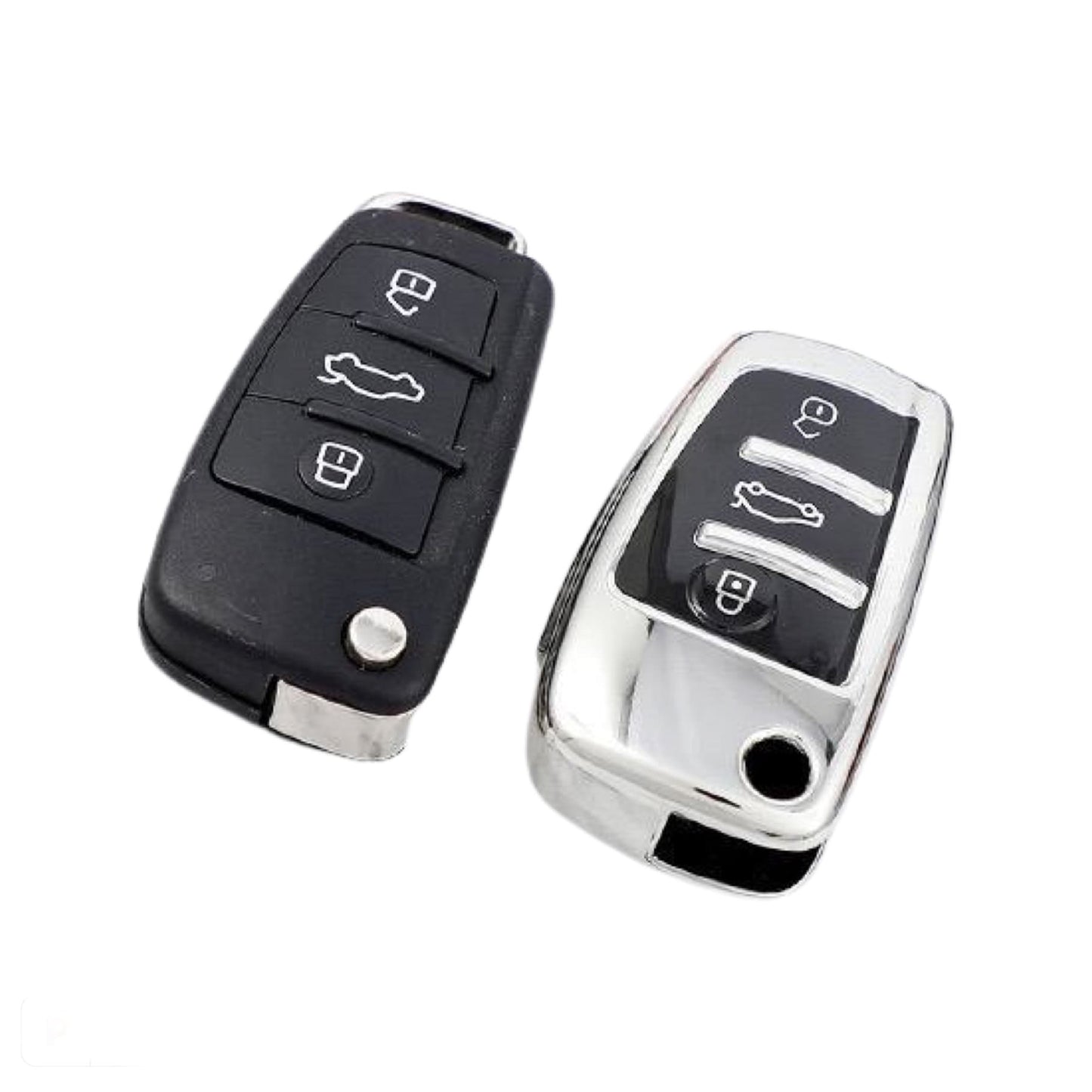 Audi key fob cover - Gloss Silver | Keysleeves