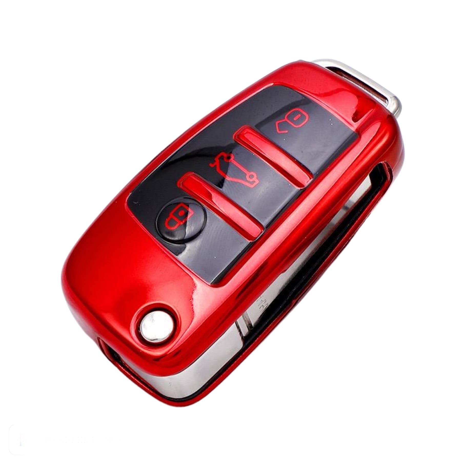 thumbnail image 2 of Universal Audi Key Fob Cover Case – For A1 A3 A6 Q2 Q3 Q7 TT TTS R8 S3 S6 RS3 (t58cf) 2 of 5