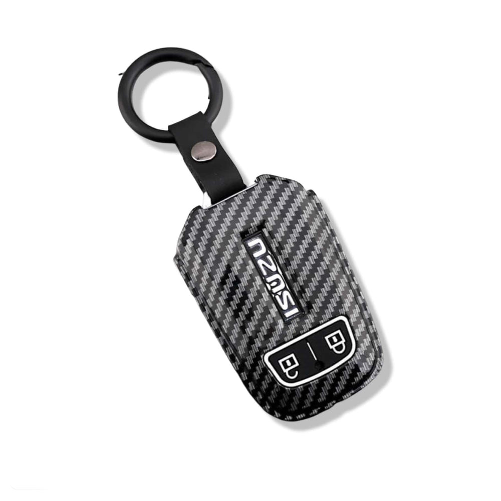 Isuzu Key cover carbon fibre black | D-Max and MU-X | Isuzu accessories - Keysleeves 