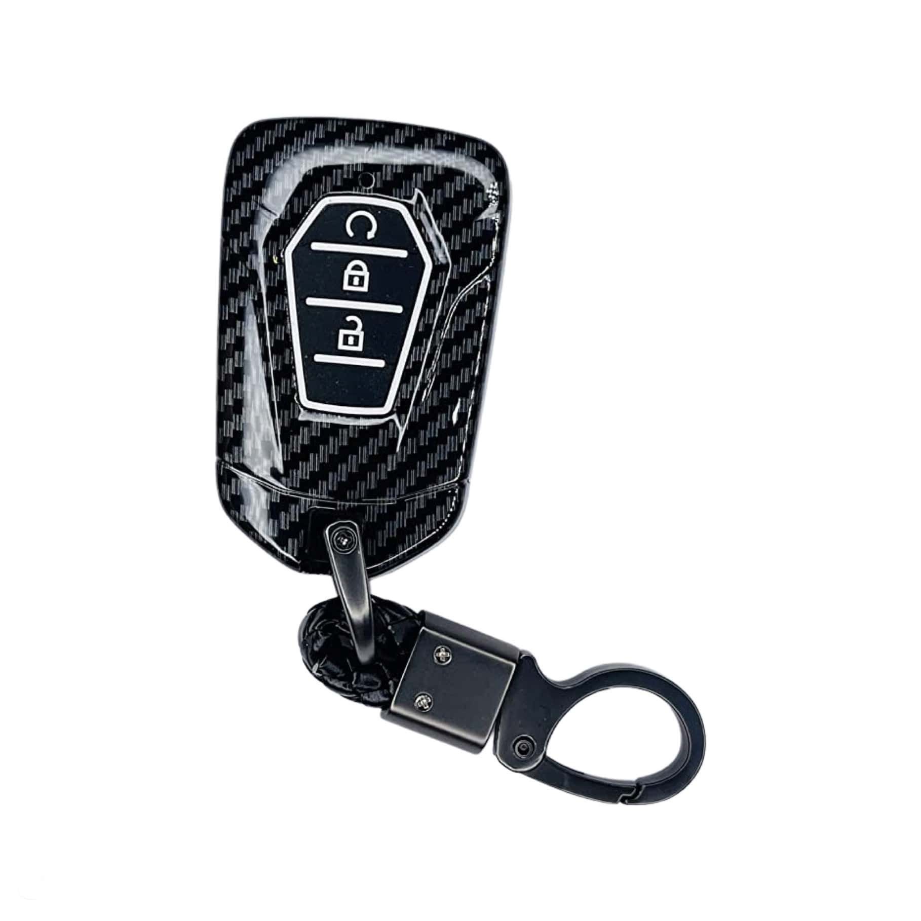 Isuzu Key cover carbon fibre black | D-Max and MU-X | Isuzu accessories - Keysleeves 