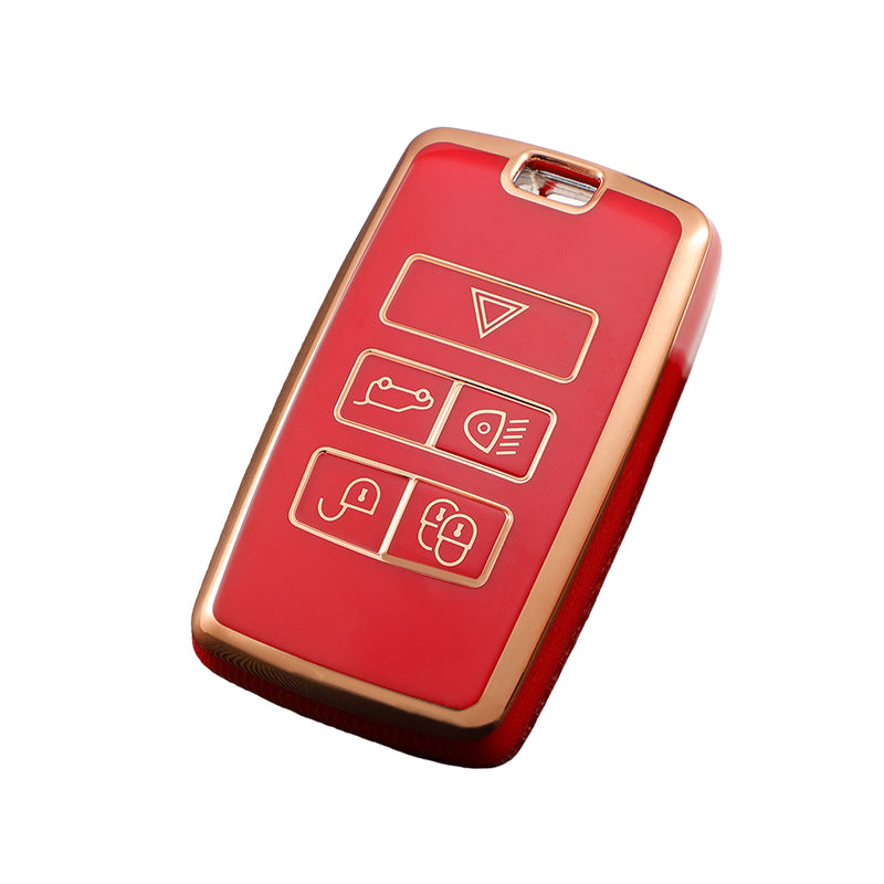 Land Rover key cover red | Range Rover, Freelander, Evoque, Discovery key fob case | Land Rover Accessories - Keysleeves