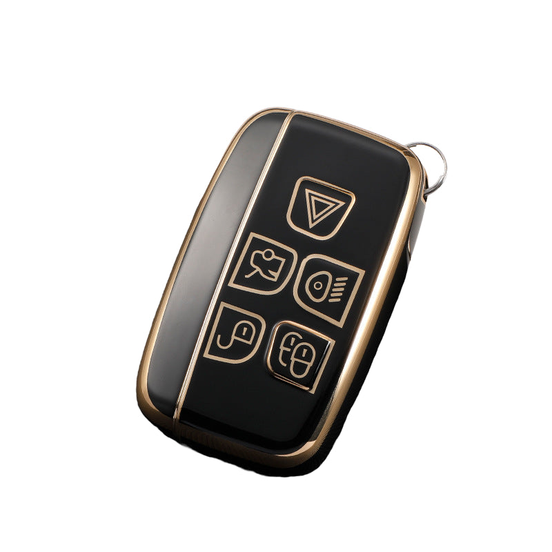 Land Rover key cover black | Range Rover, Freelander, Evoque, Discovery key fob case | Land Rover Accessories - Keysleeves