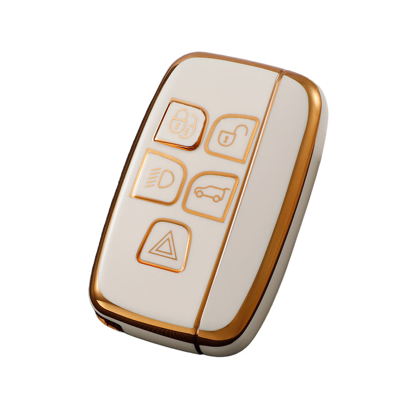 Land Rover key cover white | Range Rover, Freelander, Evoque, Discovery key fob case | Land Rover Accessories - Keysleeves