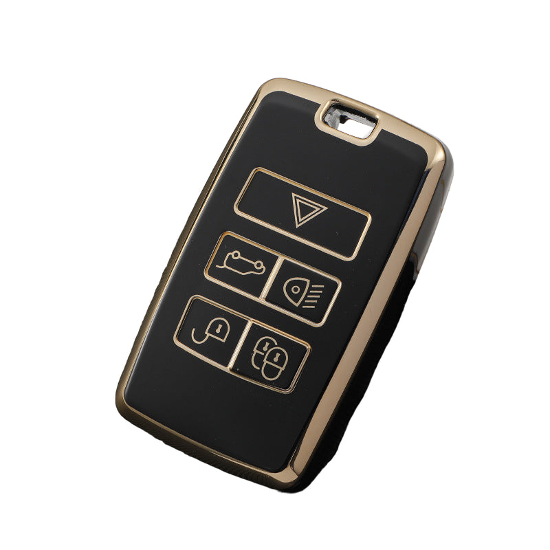 Land Rover key cover black| Range Rover, Freelander, Evoque, Discovery key fob case | Land Rover Accessories - Keysleeves