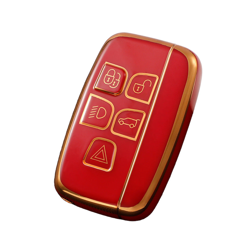 Land Rover key cover red | Range Rover, Freelander, Evoque, Discovery key fob case | Land Rover Accessories - Keysleeves