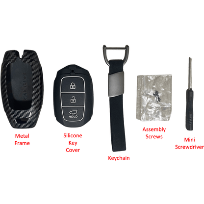 Hyundai key cover carbon fibre | i30, tucson, kona | Keysleeves car accessories
