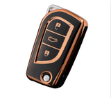 Toyota Key Cover - 3 button flip | Corolla, Camry, Hilux, RAV4 Key fob cover. | Toyota Accessories