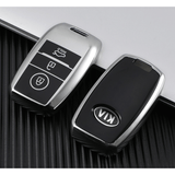 Kia Key Cover silver | Cerato, Rio, Sportage, Sorento, Optima - Carbon Fibre Design | Kia Accessories - Keysleeves