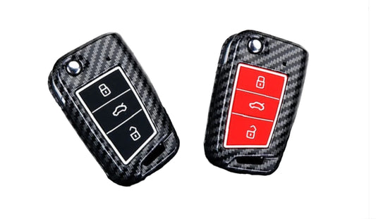 Volkswagen car key cover | Key fob cover for VW Golf, Passat, Polo, Tiguan, Touareg. Carbon Fibre Design | Volkswagen Accessories - Keysleeves 
