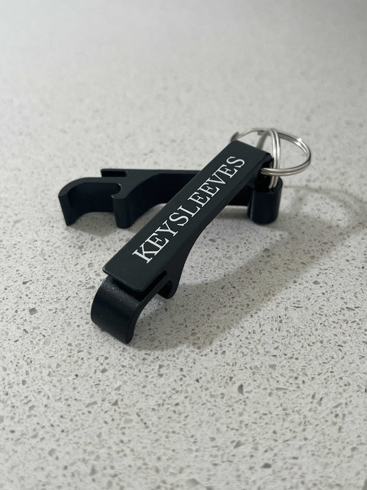 Bottle Opener Keyring With Keysleeves Logo