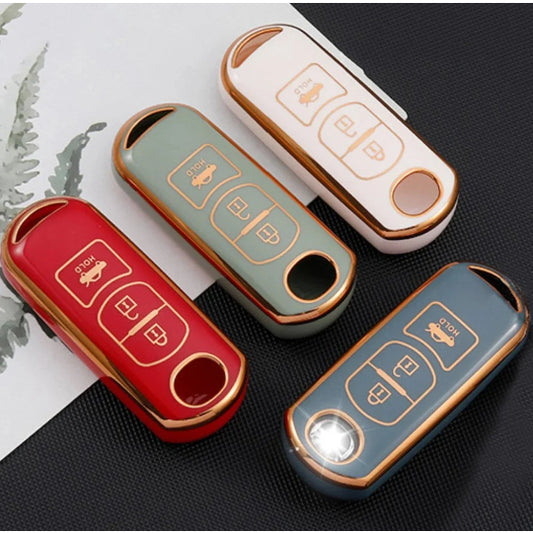 Mazda Key cover | Mazda 2, 3, 6, CX-3, CX-5 (3-button) car key cover | Mazda Accessories - Keysleeves