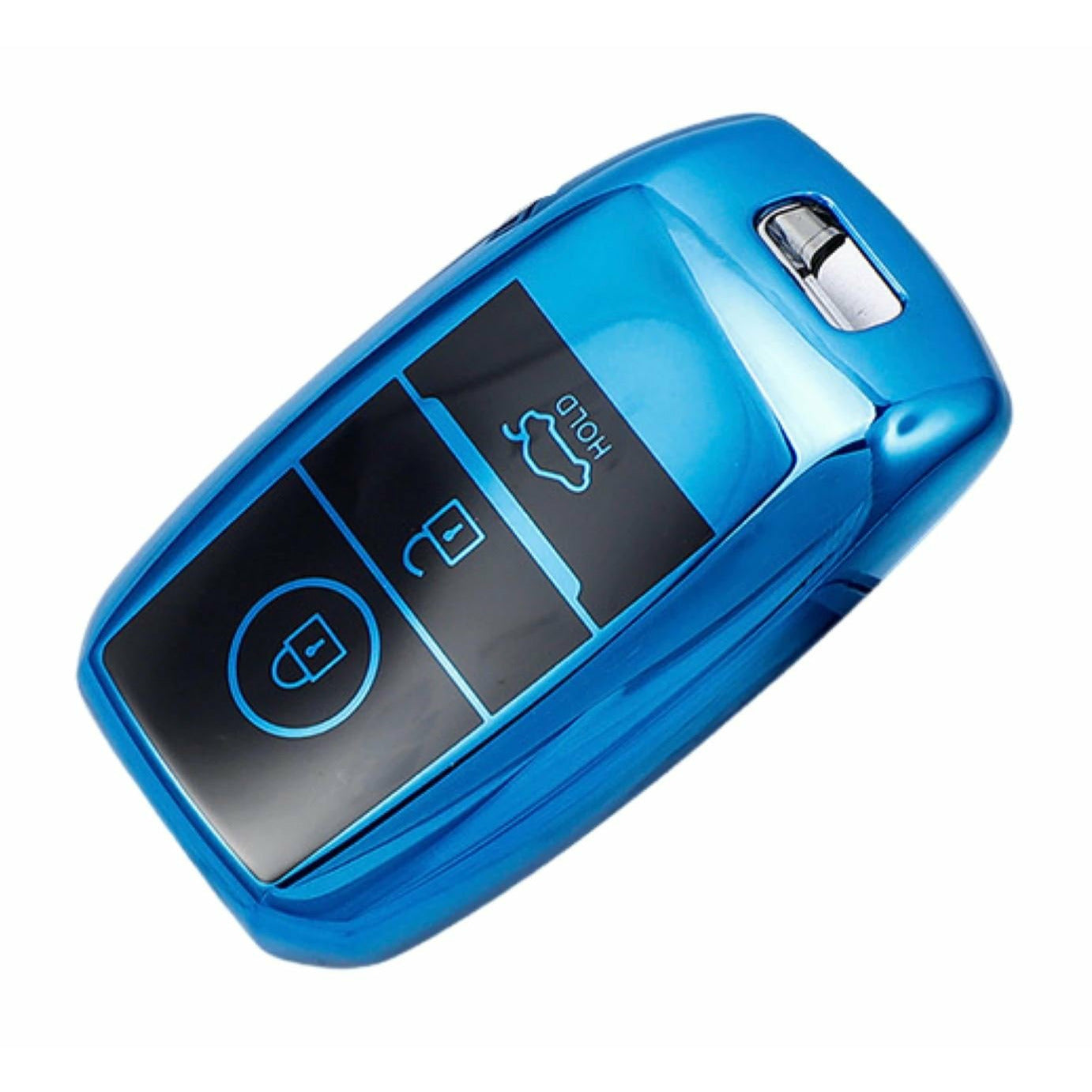 Kia Key Cover blue | Cerato, Rio, Sportage, Sorento, Optima - Carbon Fibre Design | Kia Accessories - Keysleeves