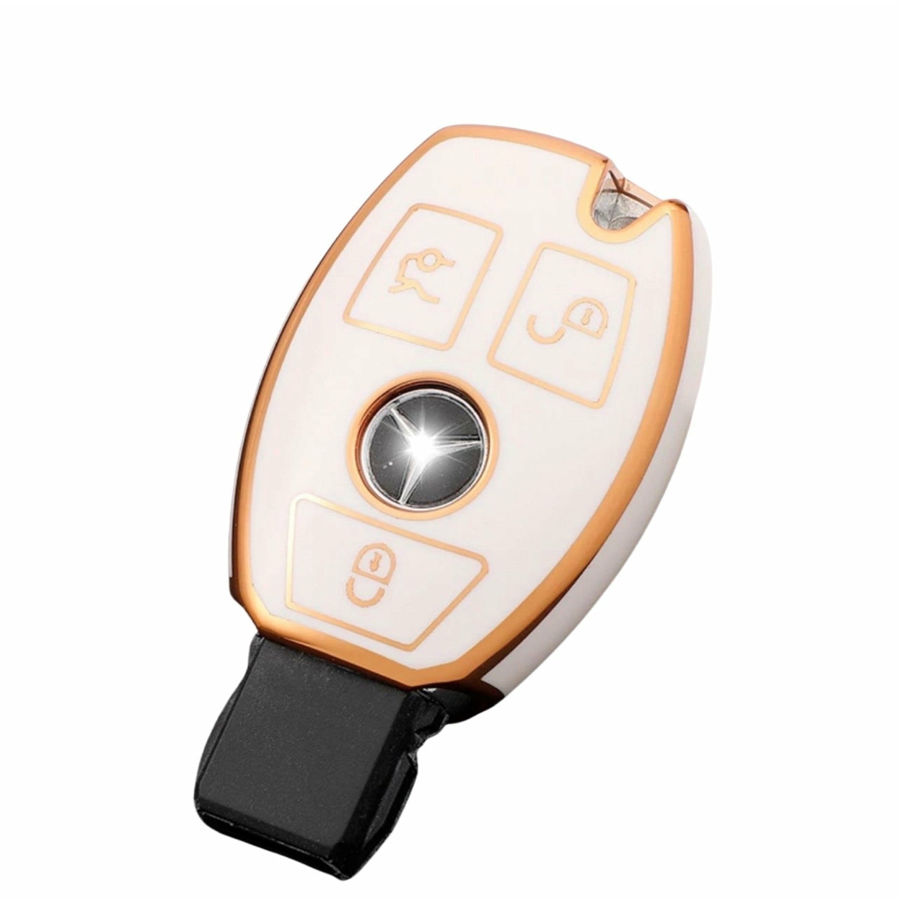 Mercedes-Benz key cover white | A class, C class, E Class | Mercedes Accessories - Keysleeves