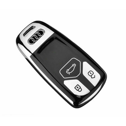 Audi key fob cover - Gloss Silver and black | Keysleeves